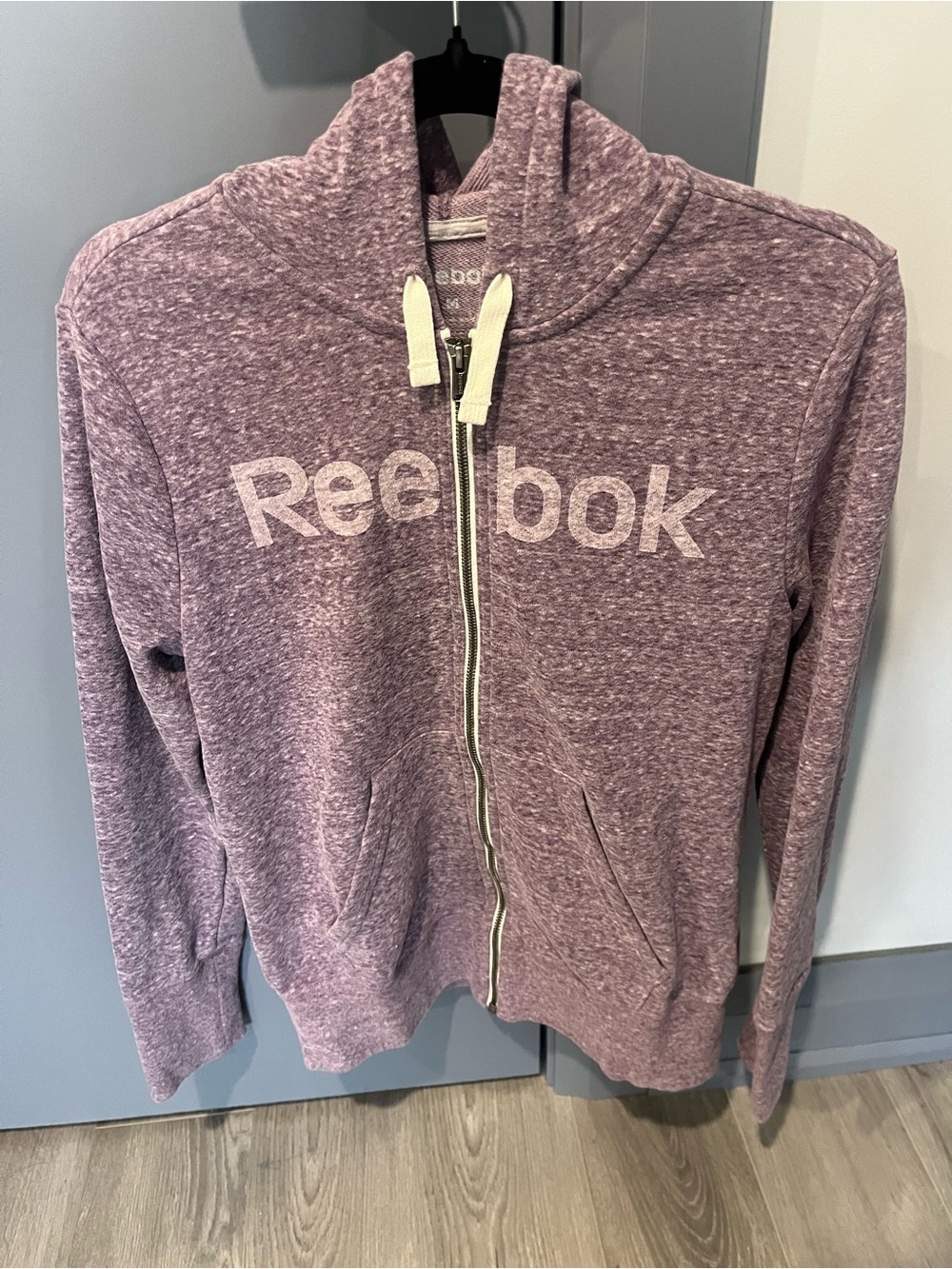 Reebok Zip-Up Hoodie in Mauve